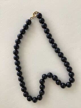Black Beaded Necklace